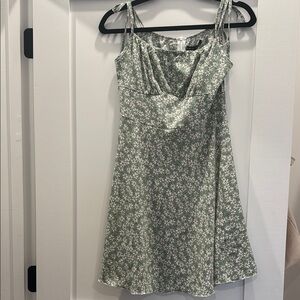 Floral Green Dress